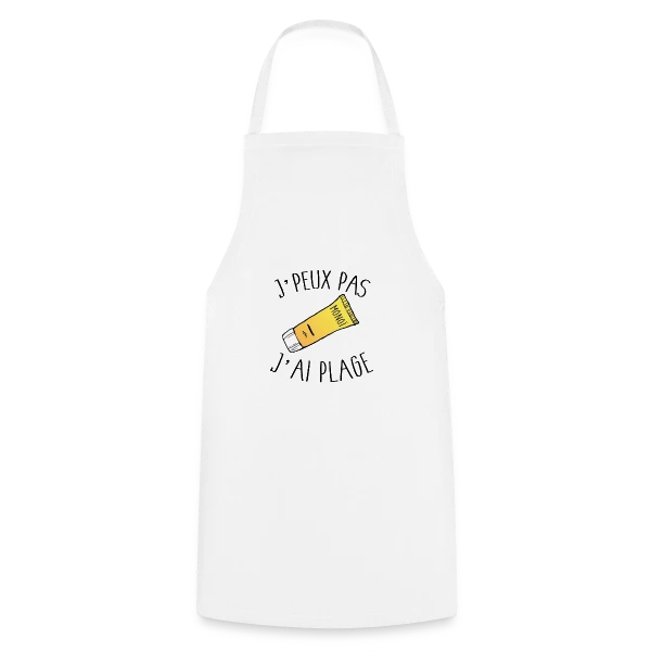 J'peux Pas J'ai Plage sur Tablier de cuisine
