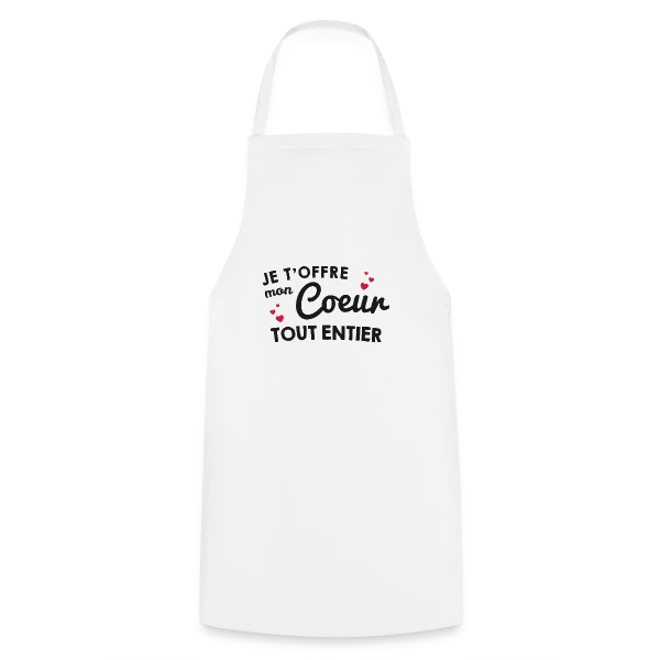 Déclaration d'Amour - Mon Cœur Tout Entier sur Tablier de cuisine