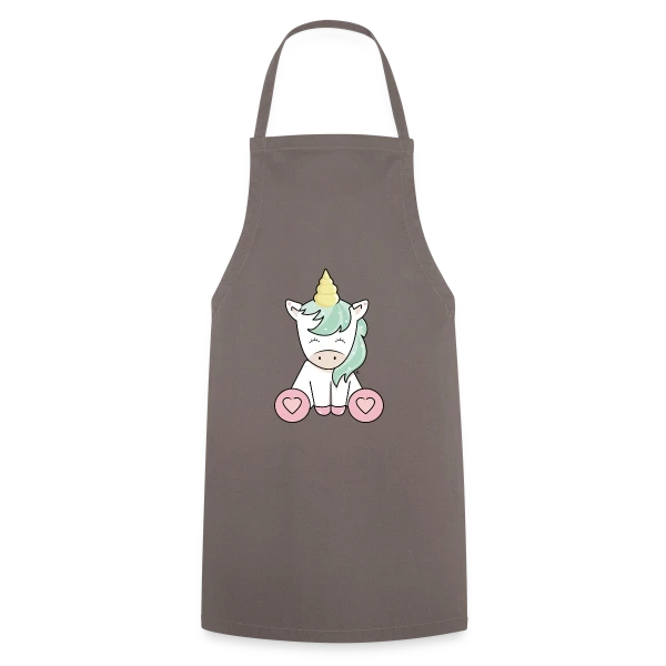 Licorne Kawaii Mignonne sur Tablier de cuisine