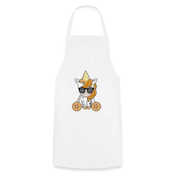 Licorne Hipster Stylée sur Tablier de cuisine