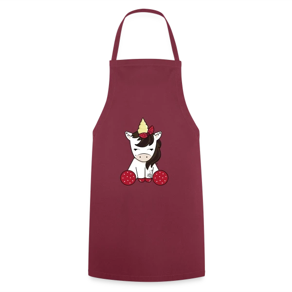 Licorne Rockabilly : Style Rétro Envoûtant sur Tablier de cuisine