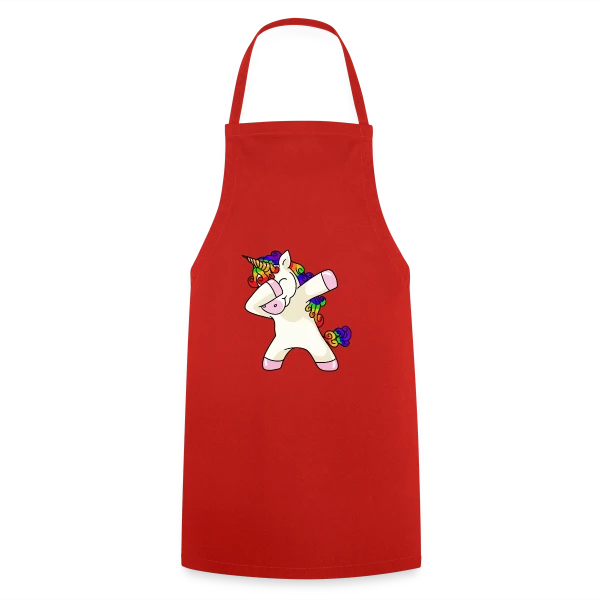 Licorne Dabbing Arc-en-ciel sur Tablier de cuisine