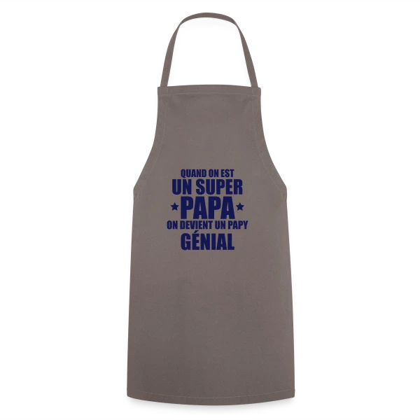 Annonce Grossesse : On Devient un Papy Génial ! sur Tablier de cuisine