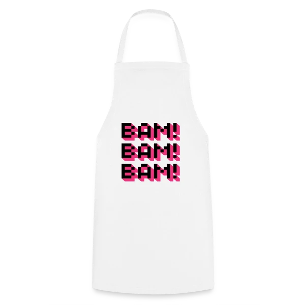 Bam! Bam! Bam! Style Comique sur Tablier de cuisine