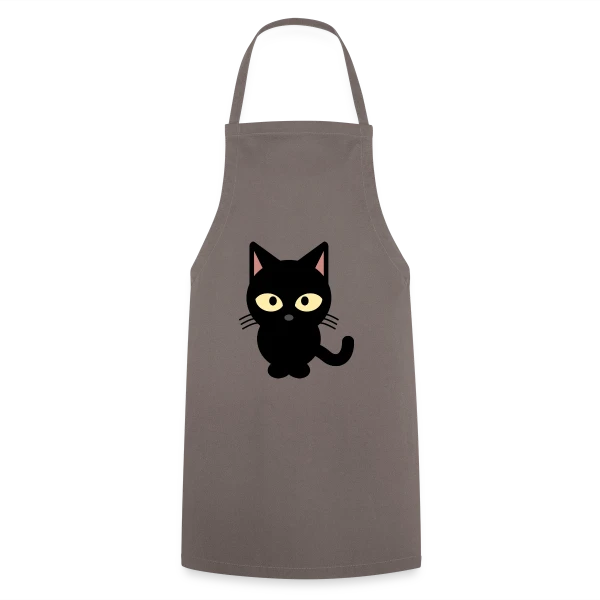Chat Noir Mystérieux sur Tablier de cuisine