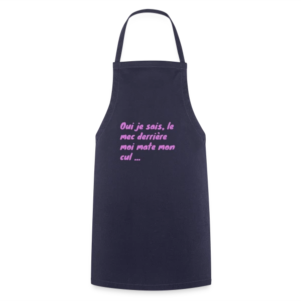 Humour Fessier Rose sur Tablier de cuisine