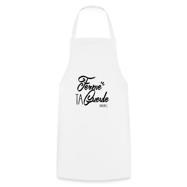 Humour : Chut ! Message Subtil sur Tablier de cuisine