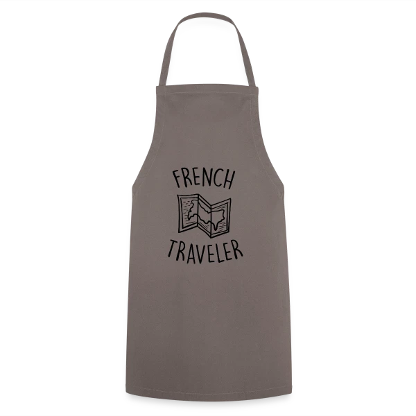 Voyageur Français Carte sur Tablier de cuisine