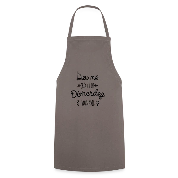 'Démerdez-vous avec' sur Tablier de cuisine