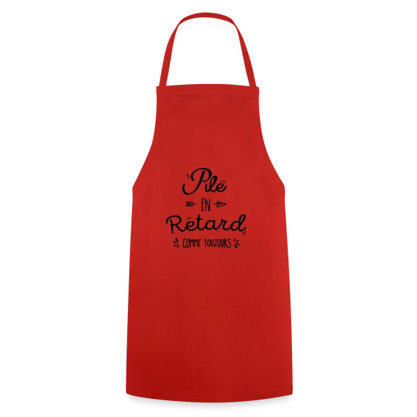 Pile Poil en Retard sur Tablier de cuisine