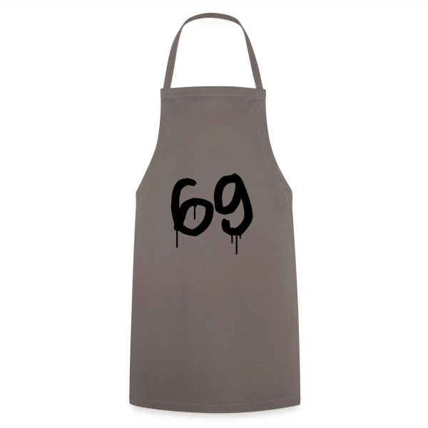 Numéro 69 Graffiti sur Tablier de cuisine