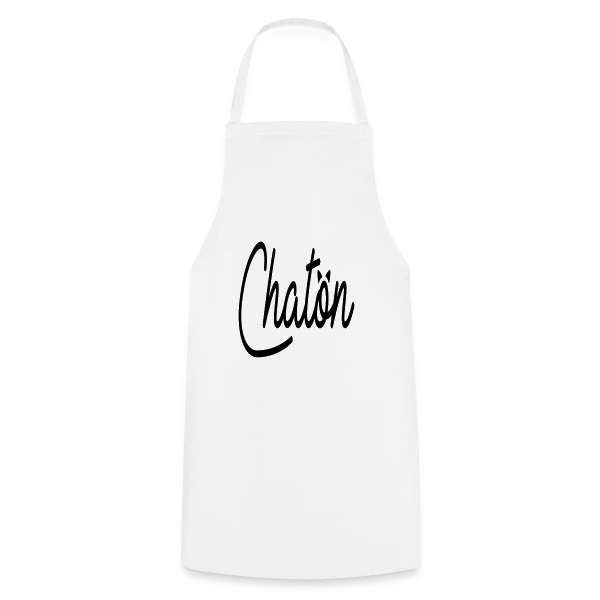 Inscription Chaton Élégante sur Tablier de cuisine