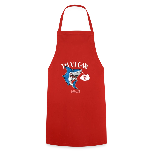 Requin Végétarien Humour sur Tablier de cuisine