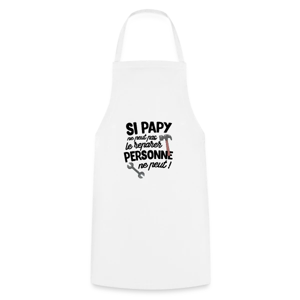 Super Papy Bricoleur sur Tablier de cuisine