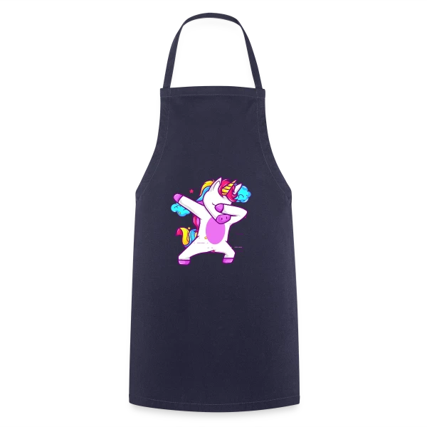 Licorne Dabbing Stylée Néon sur Tablier de cuisine