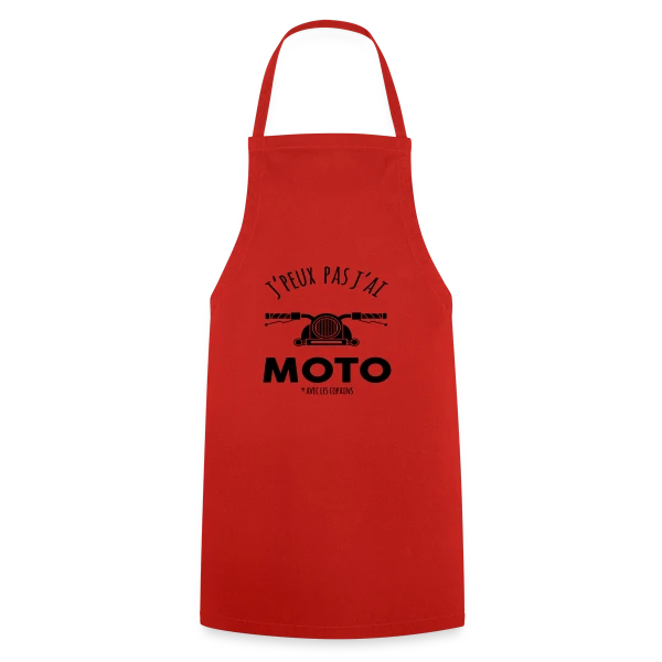 J'peux pas, j'ai moto ! sur Tablier de cuisine