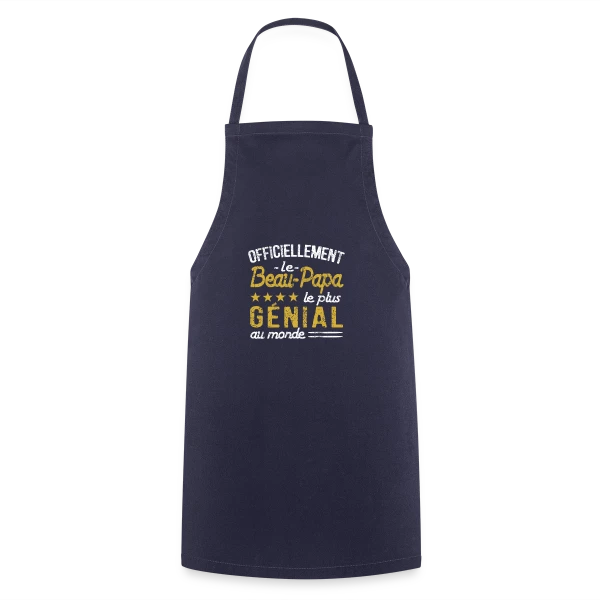 "Officiellement le Beau Papa le Plus Incroyable" - Idée Cadeau sur Tablier de cuisine