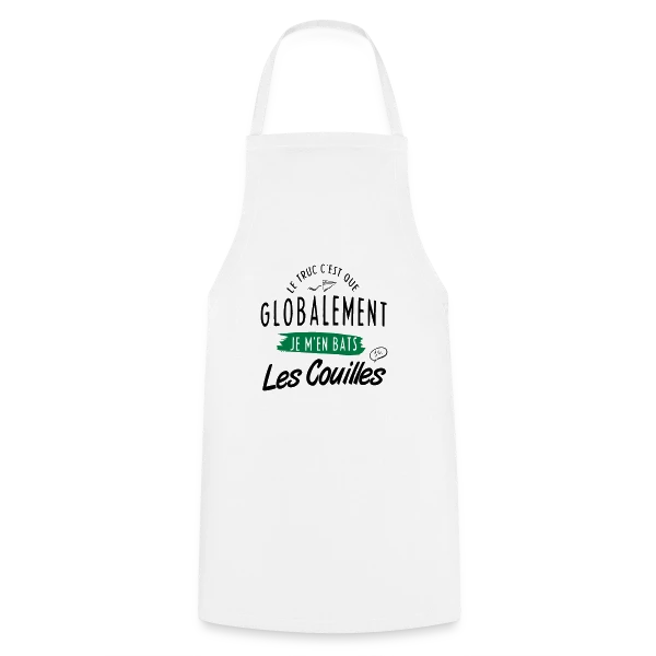 J'm'en Fous Totalement sur Tablier de cuisine