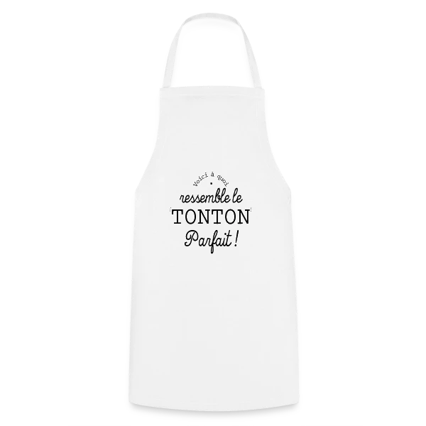 Tonton Parfait Rétro - L'Élégance Vintage sur Tablier de cuisine