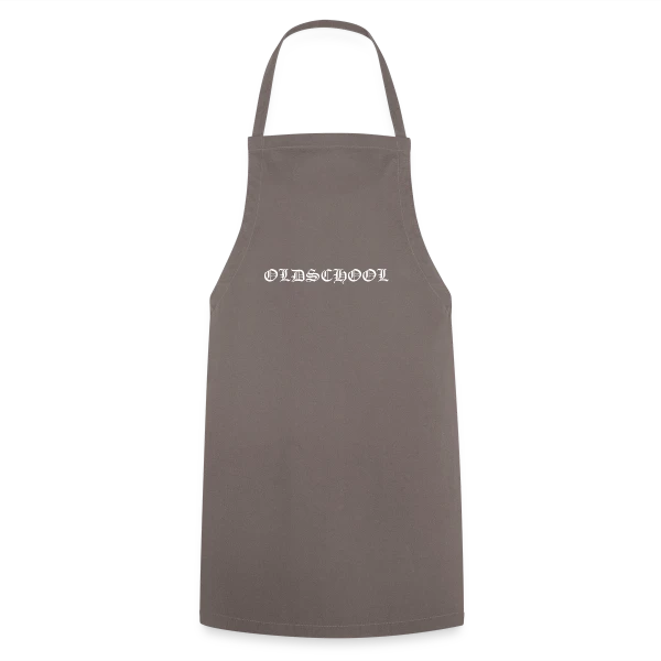 Inscription Oldschool Simple sur Tablier de cuisine