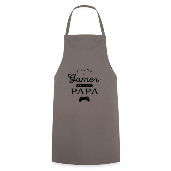 'Futur Gamer comme Papa' - Humour Père & Enfant sur Tablier de cuisine
