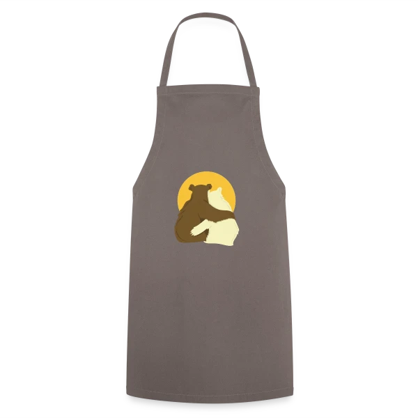 Duo Papa Ours & Maman Ourse - Amour Familial sur Tablier de cuisine