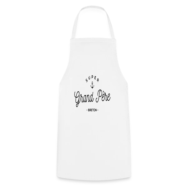 'Super Grand-Père Breton' - Fierté Familiale et Régionale sur Tablier de cuisine