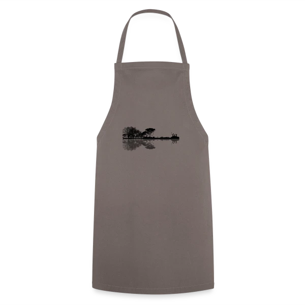 Guitare Électrique & Paysage Enchanté sur Tablier de cuisine
