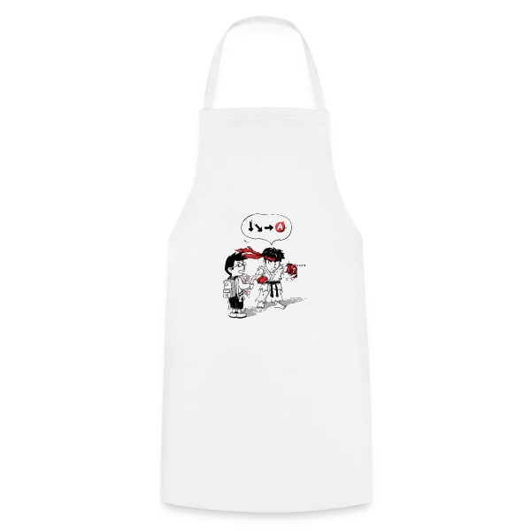 Où est mon Hadoken ? sur Tablier de cuisine