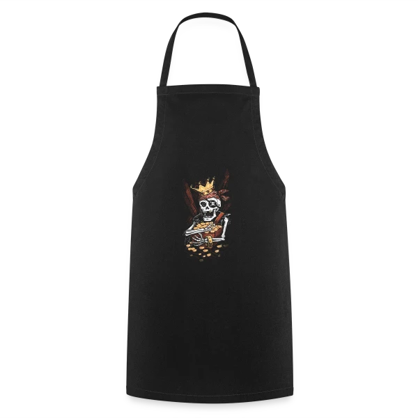 Le Squelette Pirate et son Trésor Facétieux sur Tablier de cuisine