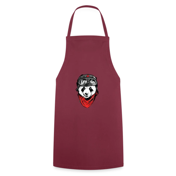 Panda Pilote Rebelle sur Tablier de cuisine