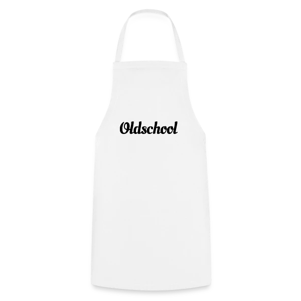 Typographie "Oldschool" Rétro sur Tablier de cuisine