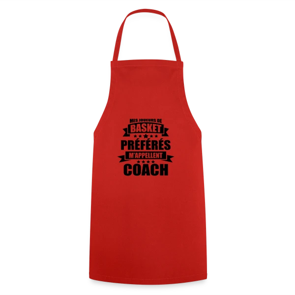 Coach Basket : Mes Joueurs Préférés M'appellent Coach sur Tablier de cuisine
