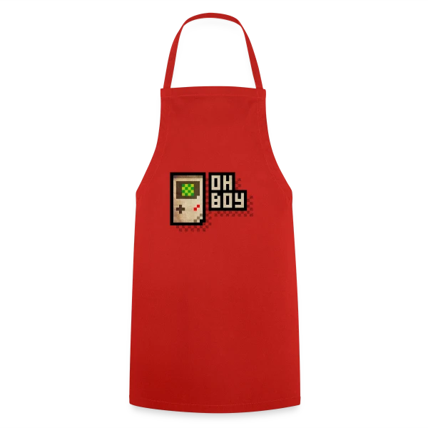 Console Rétro-Gaming Oh Boy ! - Pixel Art 90s sur Tablier de cuisine