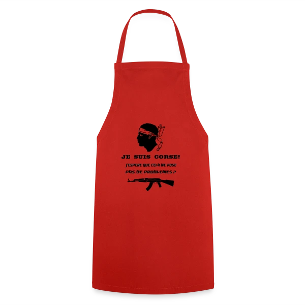Humour Corse Arme sur Tablier de cuisine