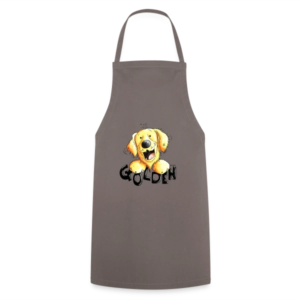 Golden Retriever Amusant - Mon Compagnon Fidèle sur Tablier de cuisine