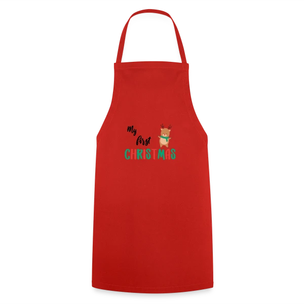 Mon Premier Noël : Design Adorable pour Bébé sur Tablier de cuisine
