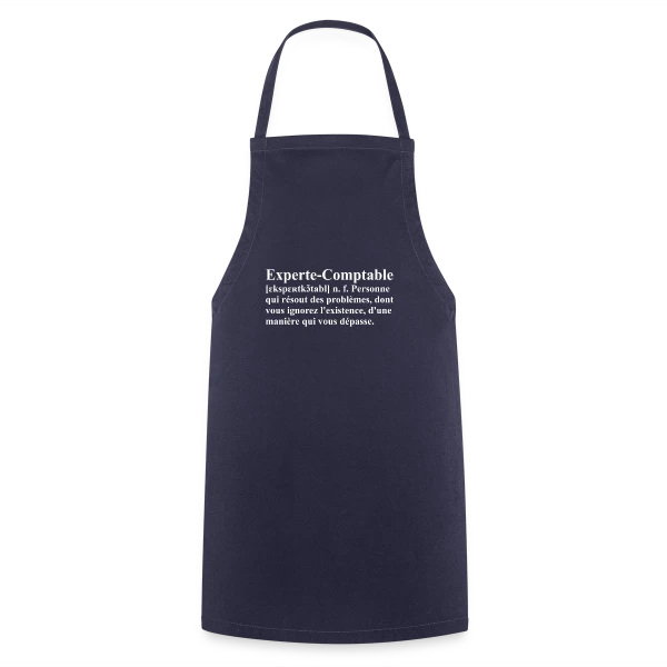 Définition de l'Experte-Comptable | T-Shirt Humour Métier Femme sur Tablier de cuisine
