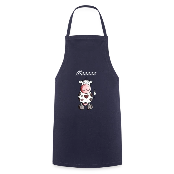 Mooo la Vache Rigolote sur Tablier de cuisine