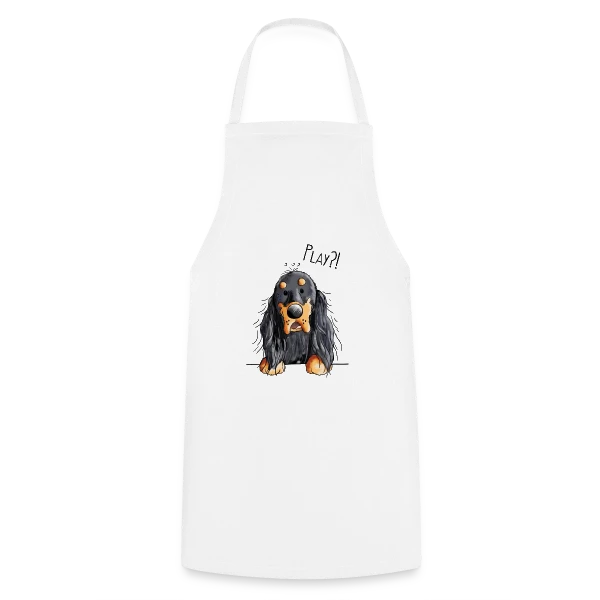 Gordon Setter Rigolo Style BD sur Tablier de cuisine