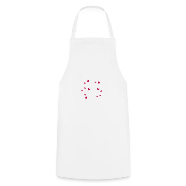 Pluie de Cœurs Rouges sur Tablier de cuisine