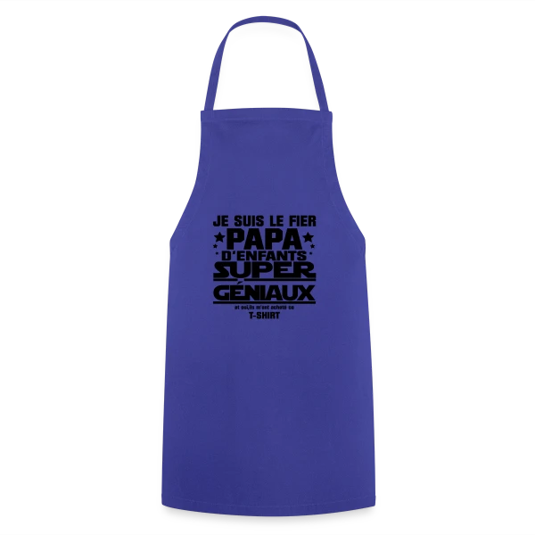 Fier Papa d'Enfants Géniaux sur Tablier de cuisine