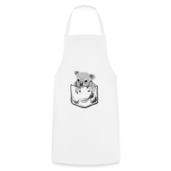 Koala Stylé à la Pochette sur Tablier de cuisine