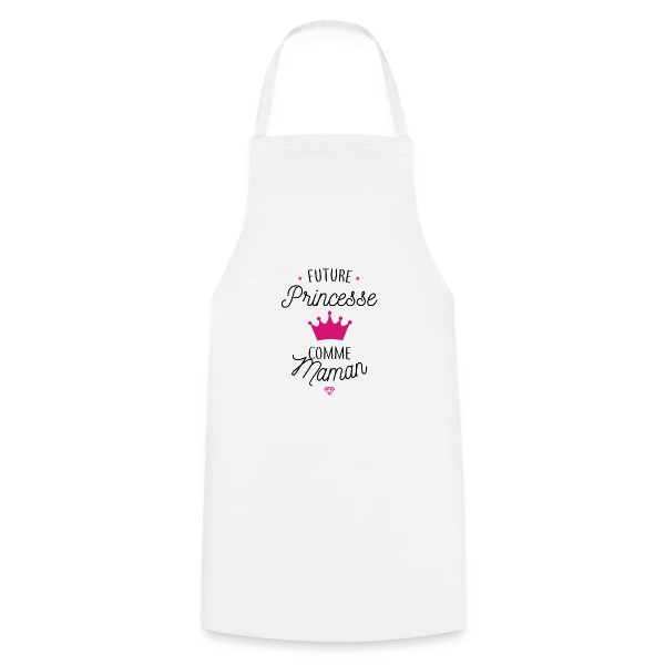 Future Princesse comme Maman sur Tablier de cuisine
