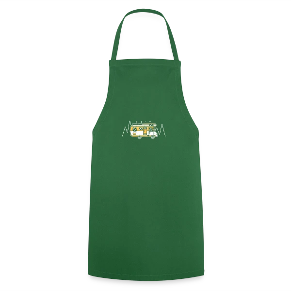 Esprit Camping et Aventure sur Tablier de cuisine