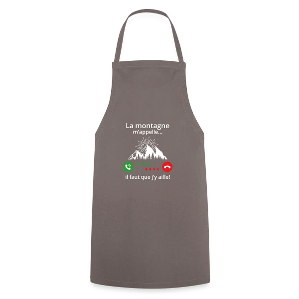 La Montagne M'Appelle sur Tablier de cuisine