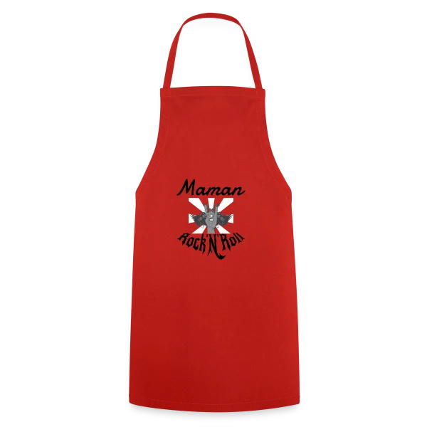 Maman Rock'N'Roll sur Tablier de cuisine