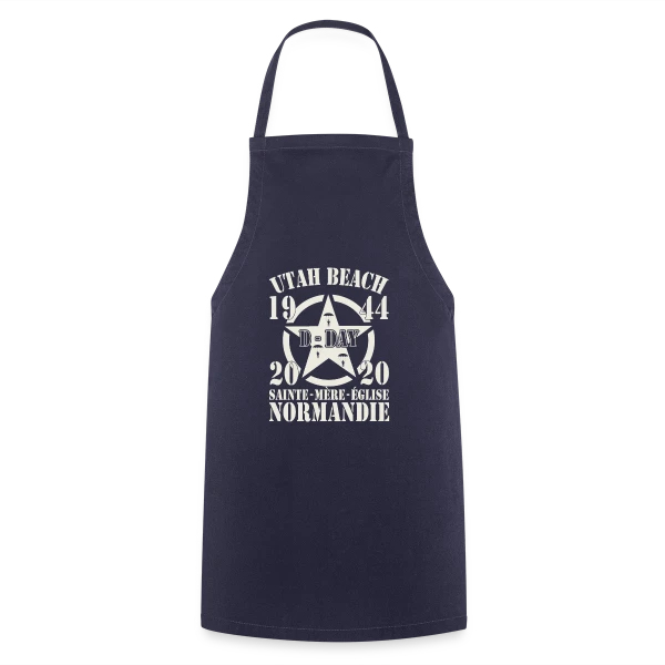 D-Day Normandie 1944 - Hommage Utah Beach sur Tablier de cuisine