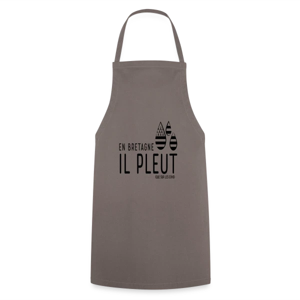 Bretagne Pluie Humour sur Tablier de cuisine