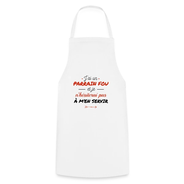 Mon Parrain Dément sur Tablier de cuisine